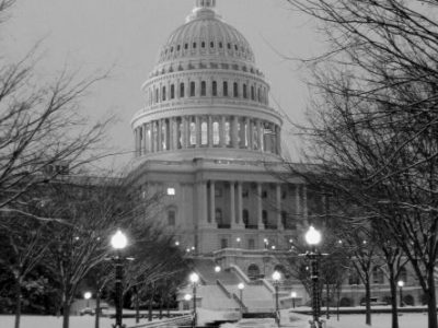 IMG_7669 Capitol building, nw snow walk, bw, (ok)